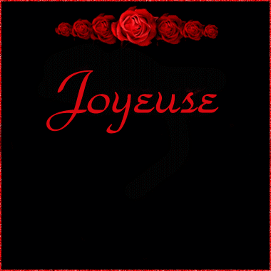 Gif animé joyeuse Saint Valentin collier de roses